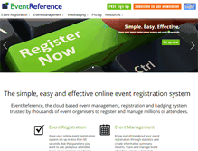 Tablet Screenshot of eventreference.com